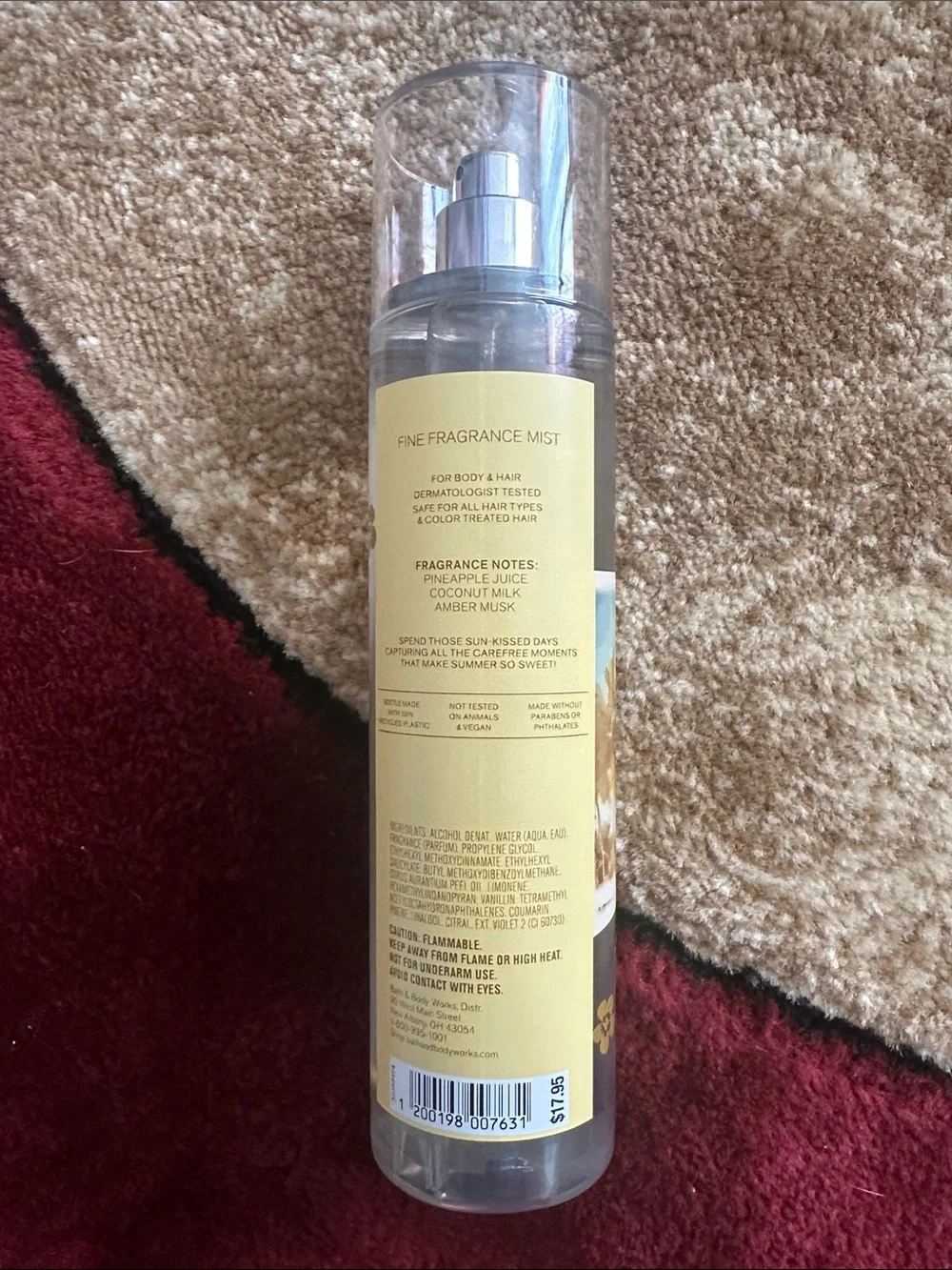 Pina colada swirl fine fragrance mist